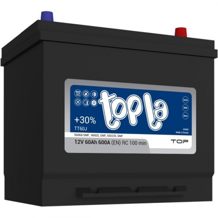 Аккумулятор TOPLA  Top JIS 56068 SMF 60Ah