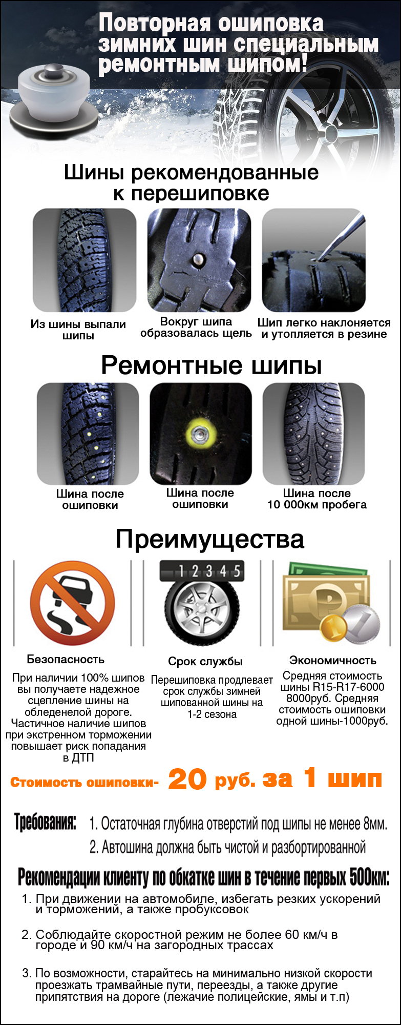 Как восстановить шипы на зимней резине своими руками Как восстановить шипы на зимней резине своими руками